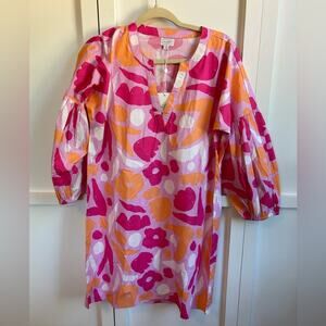 Pink floral Mudpie dress